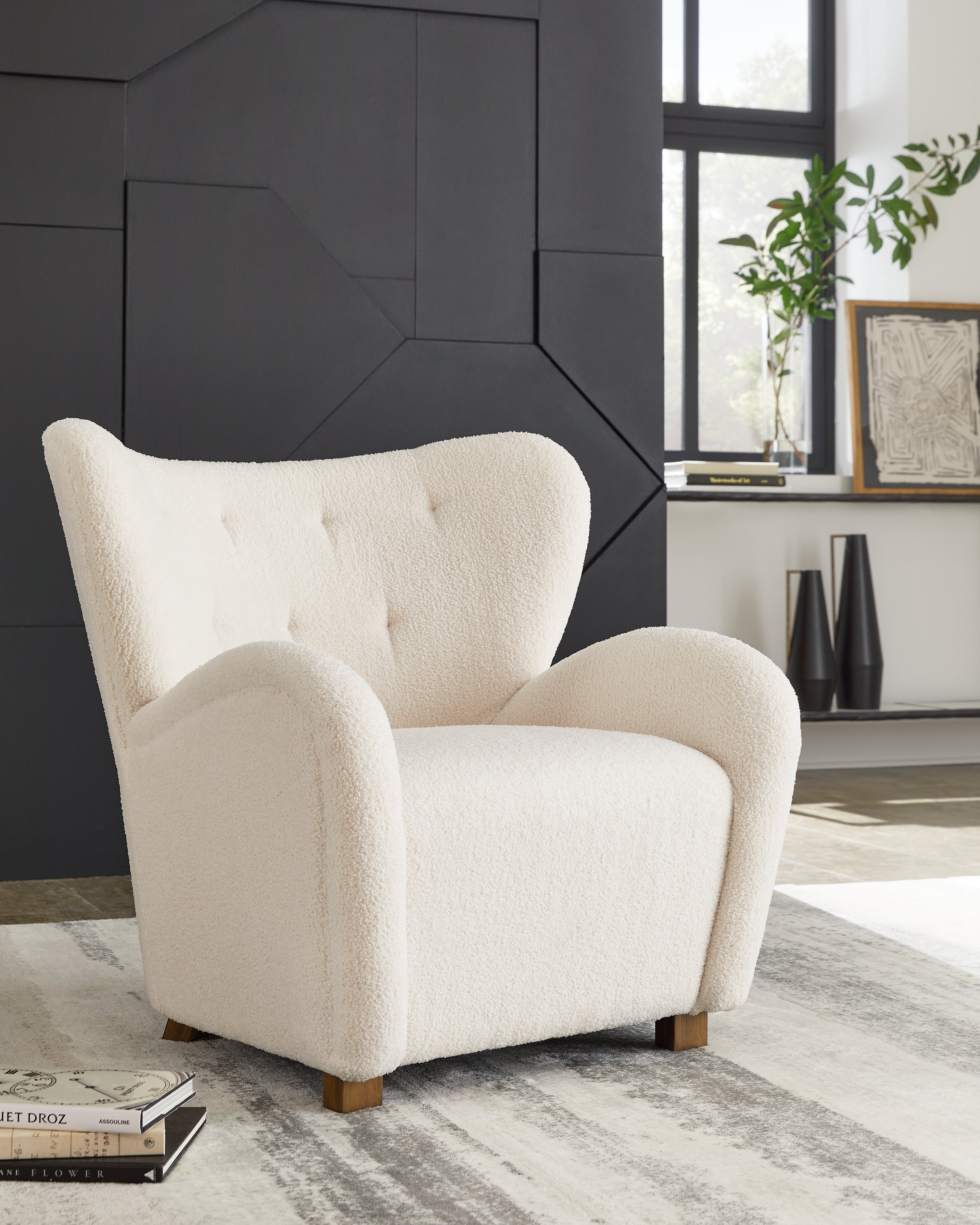 A2Z Furniture - Ashley Furniture - Larbell Accent Chair - Accent Chair / Ecru - A3000709