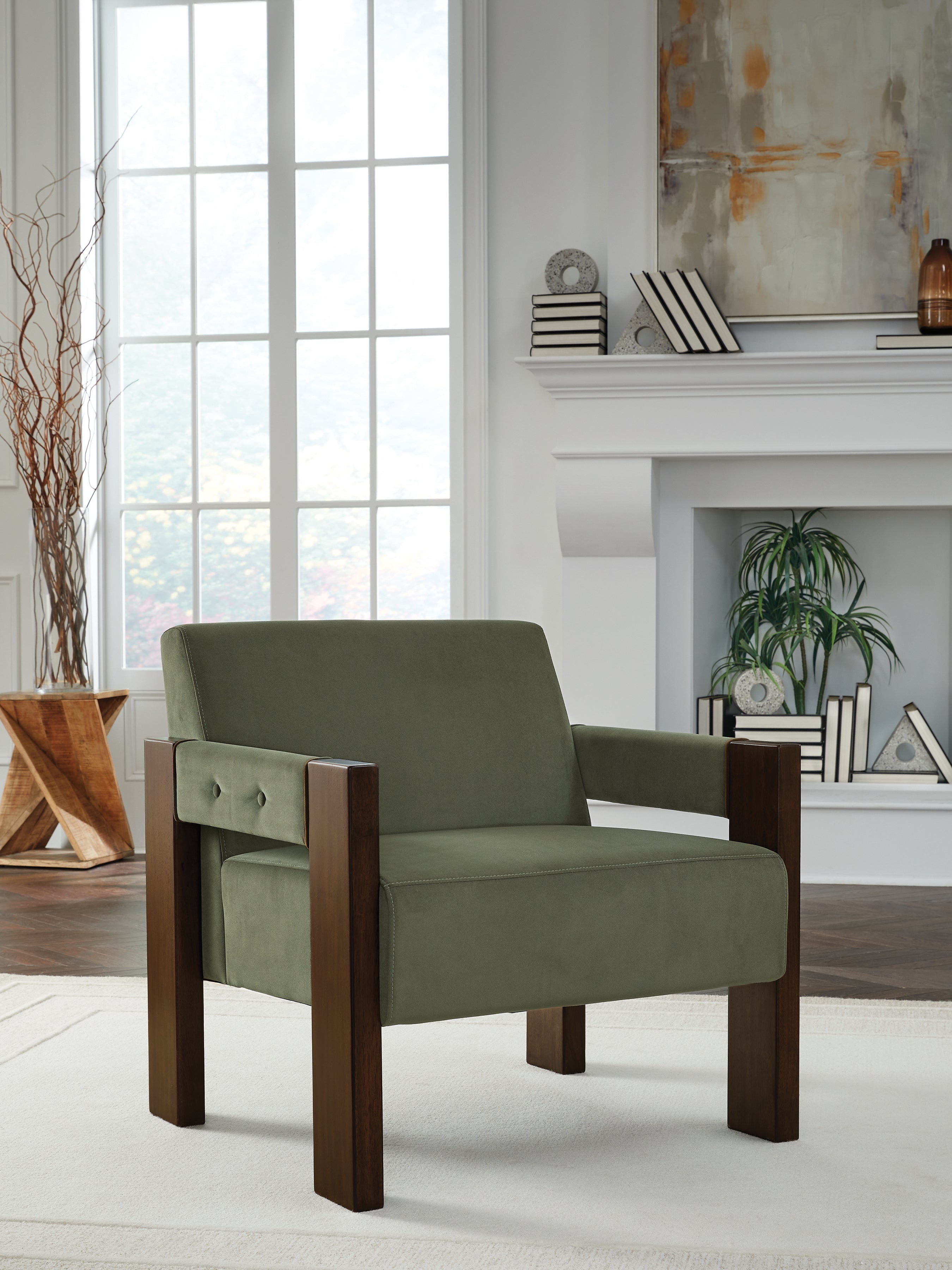 A2Z Furniture - Ashley Furniture - Adlanlock Accent Chair - Accent Chair / Olive - A3000740