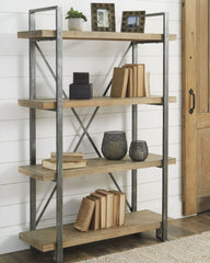 A2Z Furniture - Ashley Furniture - Forestmin Bookcase - Bookcase / Brown/Black - A4000045