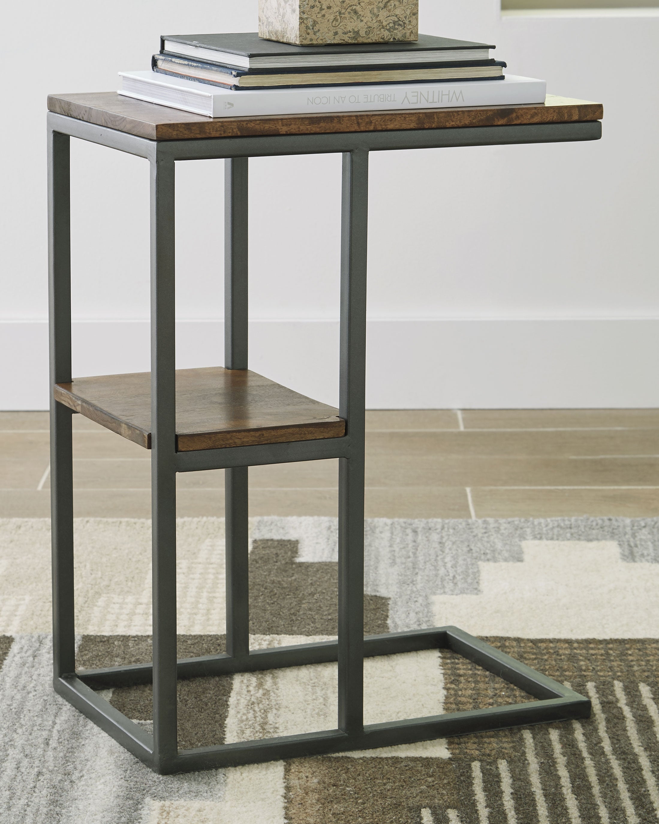 A2Z Furniture - Ashley Furniture - Forestmin Accent Table - Accent Table / Natural/Black - A4000049
