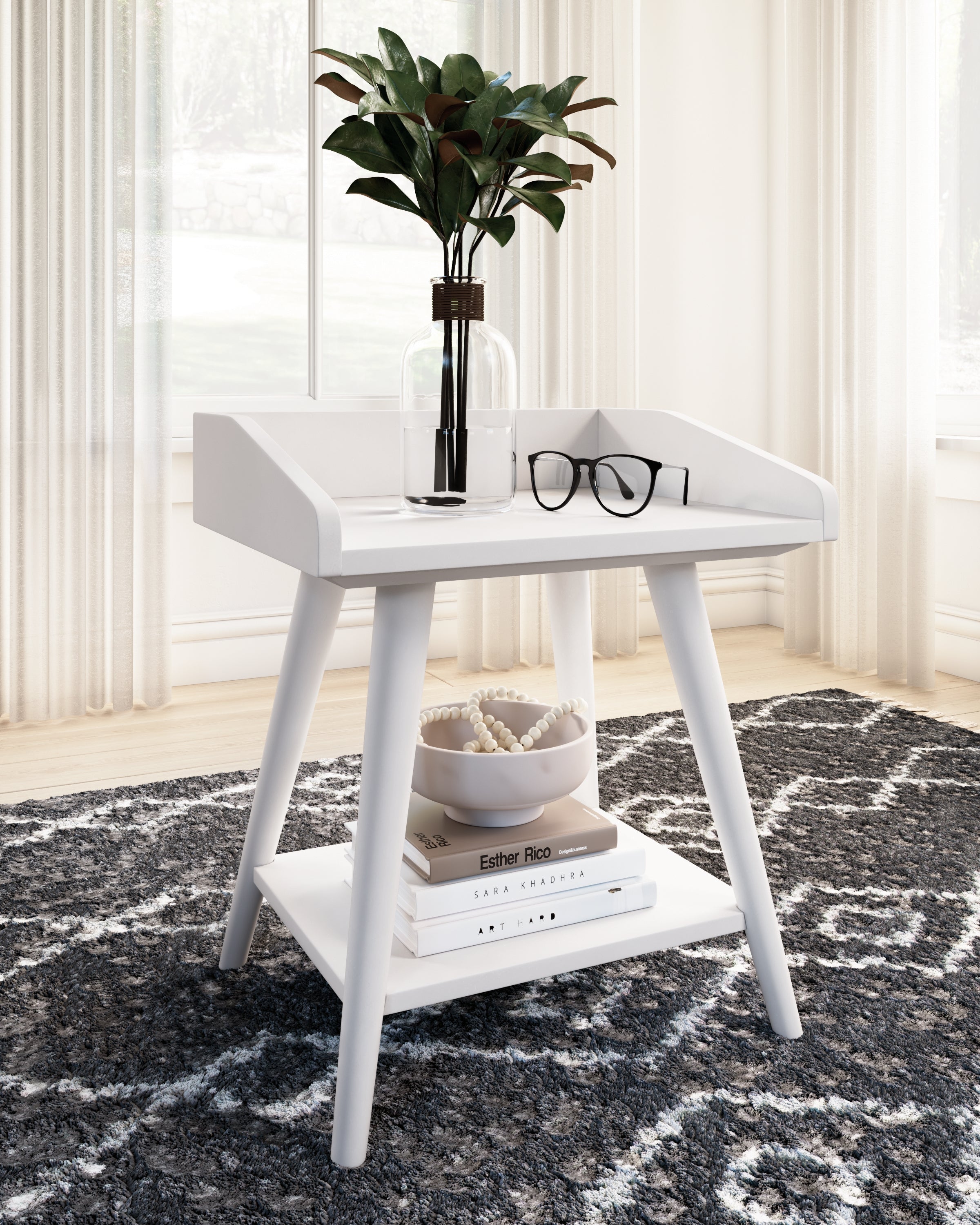 A2Z Furniture - Ashley Furniture - Blariden Accent Table - Accent Table / White - A4000367