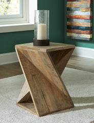A2Z Furniture - Ashley Furniture - Zalemont Accent Table - Accent Table / Distressed Brown - A4000510