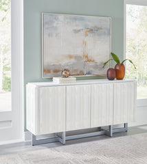 A2Z Furniture - Ashley Furniture - Ornawel Accent Cabinet - Accent Cabinet / Distressed White - A4000569