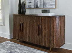 A2Z Furniture - Ashley Furniture - Amickly Accent Cabinet - Accent Cabinet / Dark Brown - A4000571