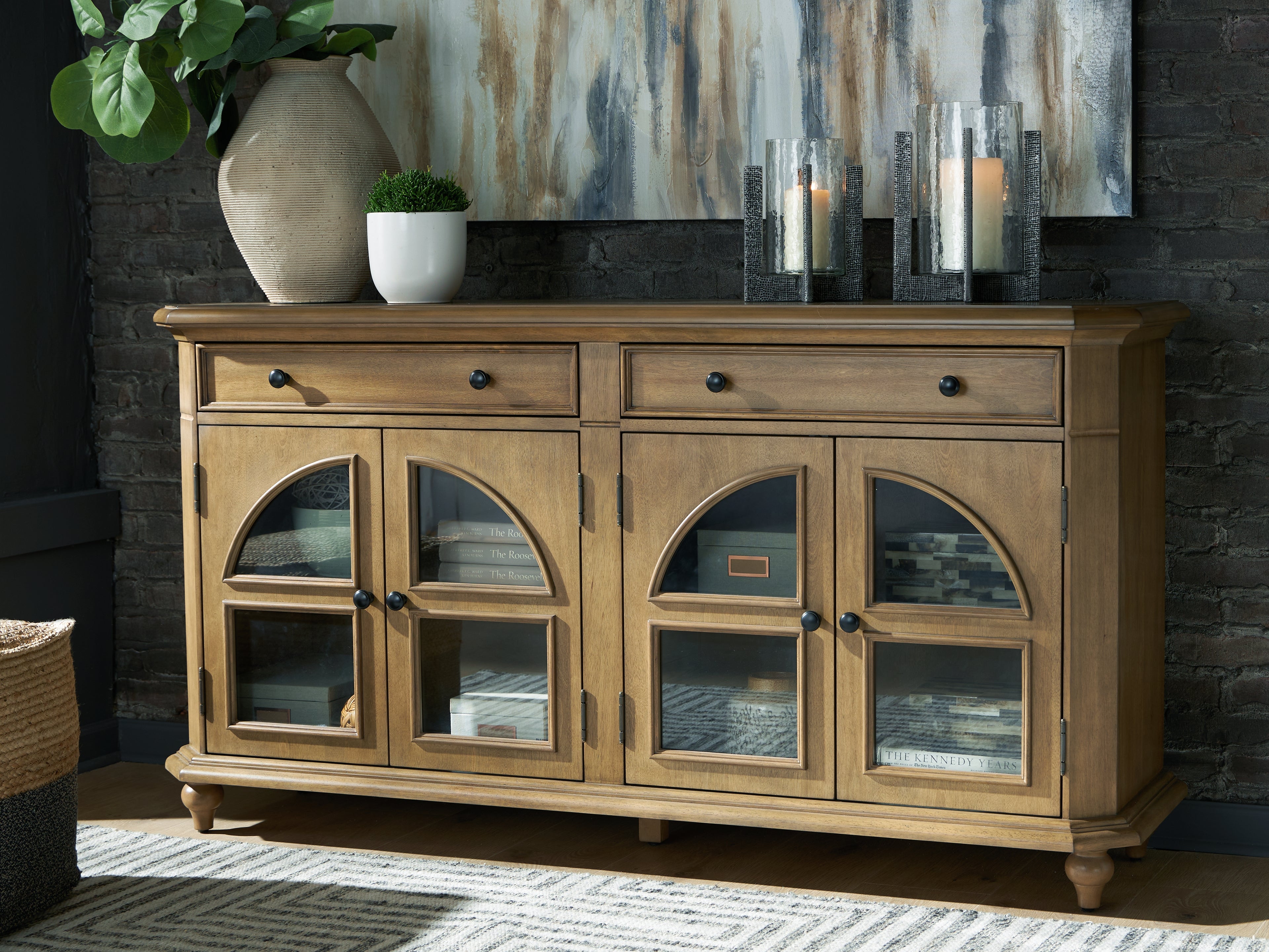 A2Z Furniture - Ashley Furniture - Barlomore Accent Cabinet - Accent Cabinet / Brown - A4000597