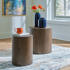 A2Z Furniture - Ashley Furniture - Cammund Accent Table (Set of 2) - Accent Table (Set of 2) / Brown - A4000619