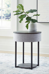 A2Z Furniture - Ashley Furniture - Sethlen Accent Table with Speaker - Accent Table with Speaker / Gray/Black - A4000641