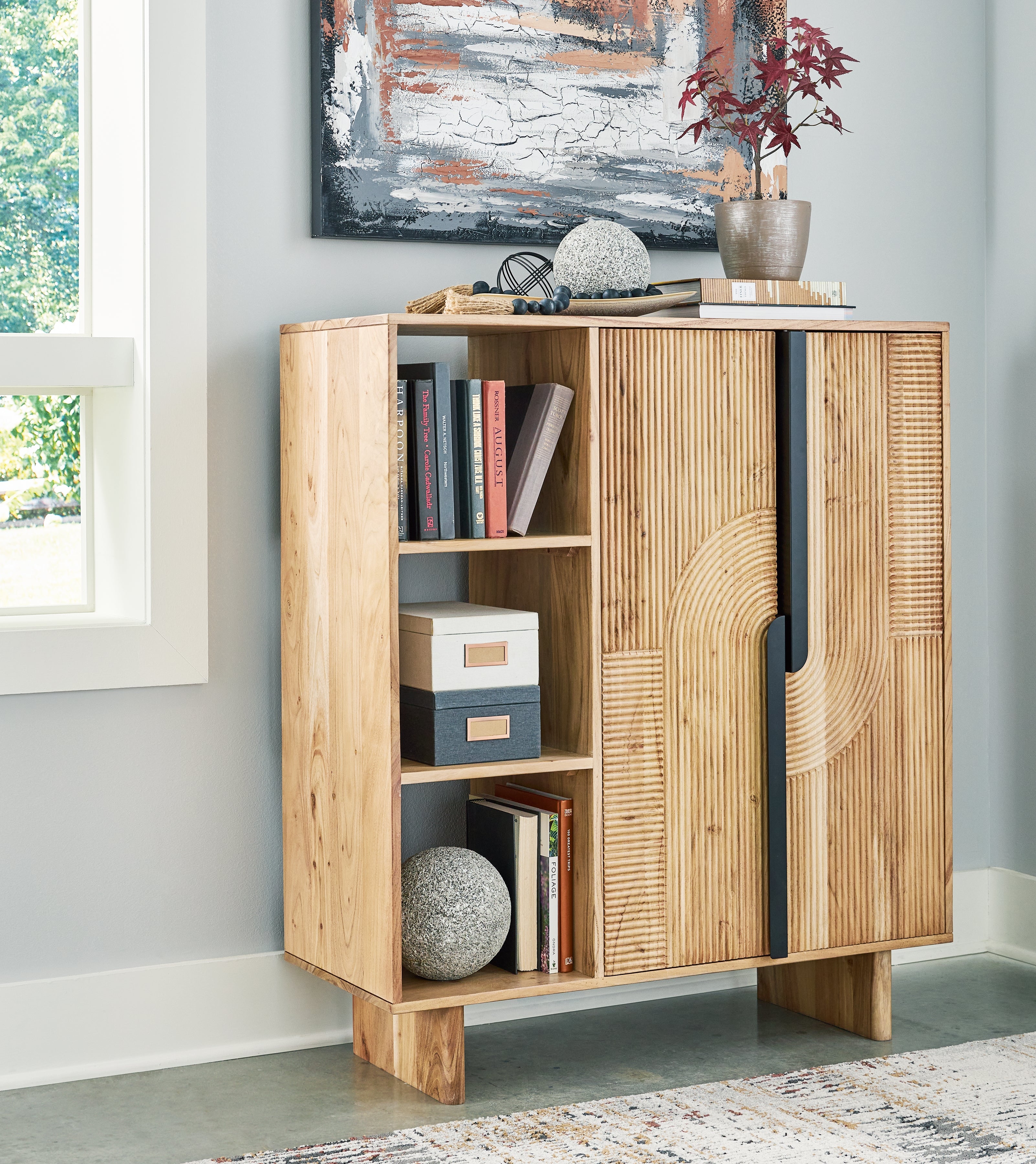 A2Z Furniture - Ashley Furniture - Kierwell Accent Cabinet - Accent Cabinet / Natural - A4000653
