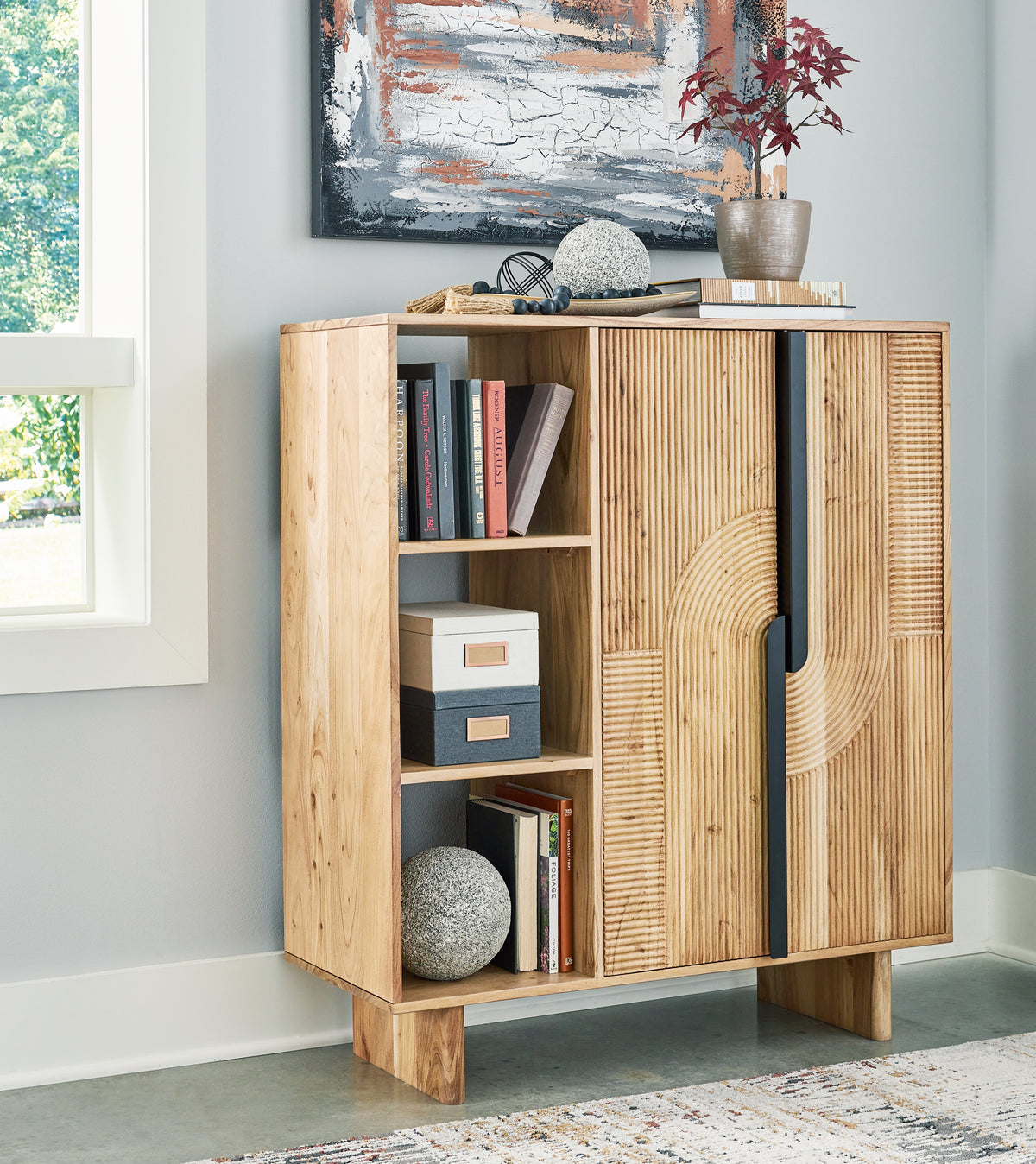 A2Z Furniture - Ashley Furniture - Kierwell Accent Cabinet - Accent Cabinet / Natural - A4000653