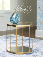 A2Z Furniture - Ashley Furniture - Veerwick Accent Coffee Table - Accent Cocktail Table / Gold Finish - A4000661