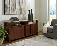 A2Z Furniture - Ashley Furniture - Tobinville Accent Cabinet - Accent Cabinet / Dark Brown - A4000673