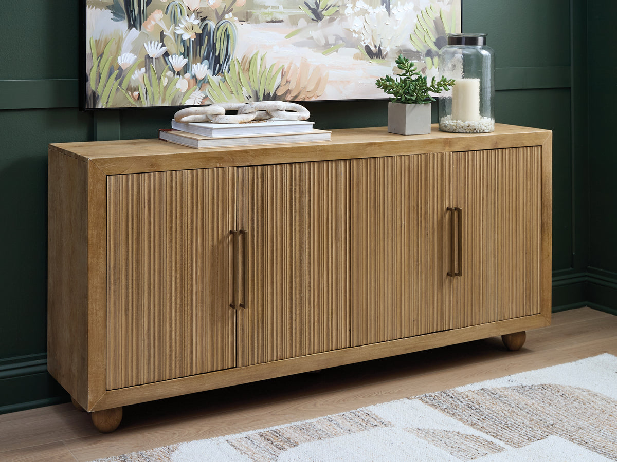 A2Z Furniture - Ashley Furniture - Niam Accent Cabinet - Accent Cabinet / Light Antique Beige - A4000684