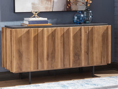 A2Z Furniture - Ashley Furniture - Quintavious Accent Cabinet - Accent Cabinet / Brown/Charcoal - A4000685