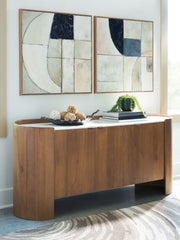 A2Z Furniture - Ashley Furniture - Fitzroy Accent Cabinet - Accent Cabinet / Brown/White - A4000688