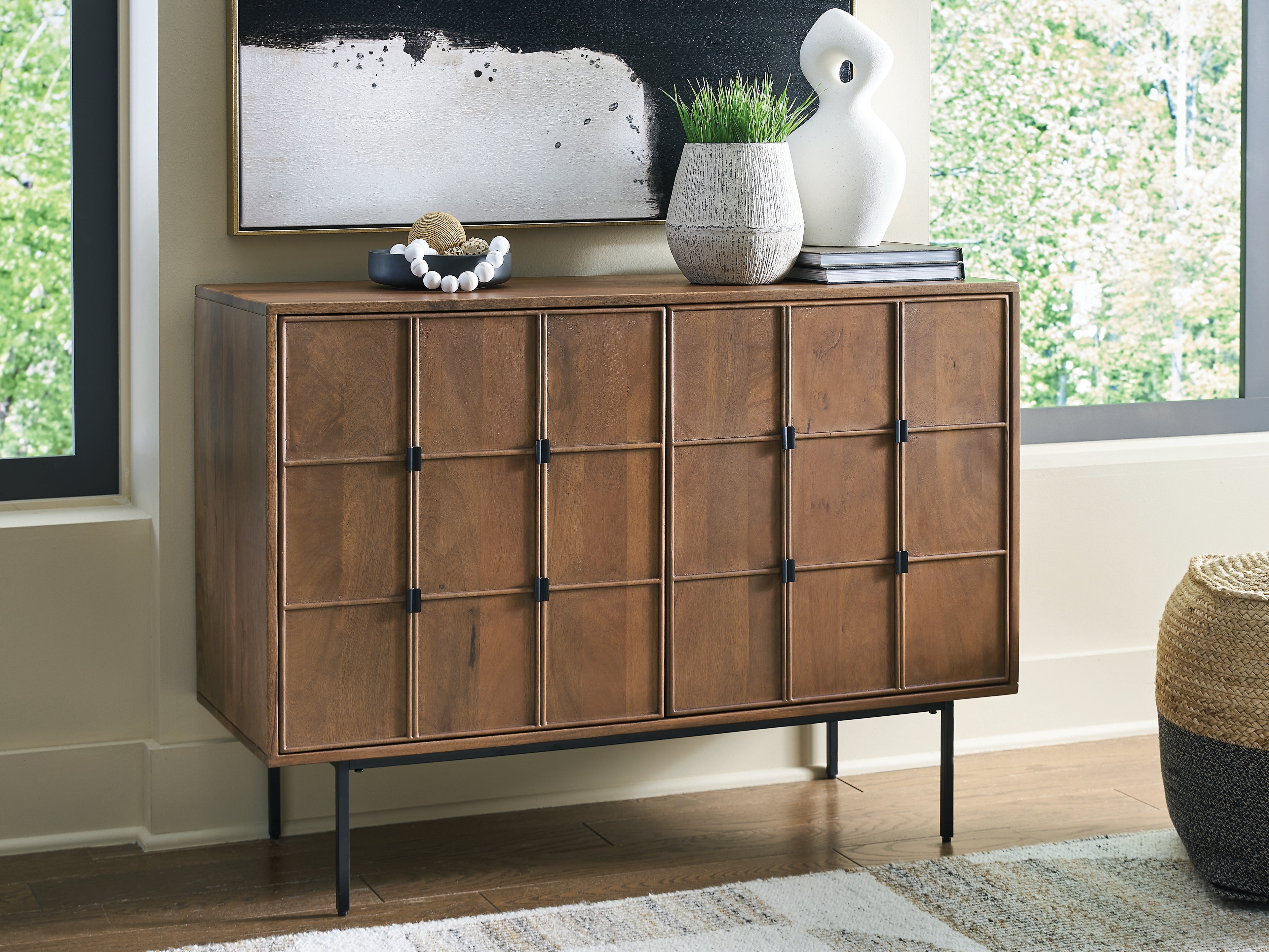 A2Z Furniture - Ashley Furniture - Juddins Accent Cabinet - Accent Cabinet / Brown - A4000692