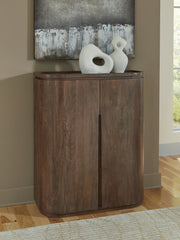 A2Z Furniture - Ashley Furniture - Landermont Bar Cabinet - Bar Cabinet / Medium Brown - A4000697