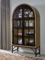 A2Z Furniture - Ashley Furniture - Gwenwich Accent Cabinet - Accent Cabinet / Natural/Black - A4000704