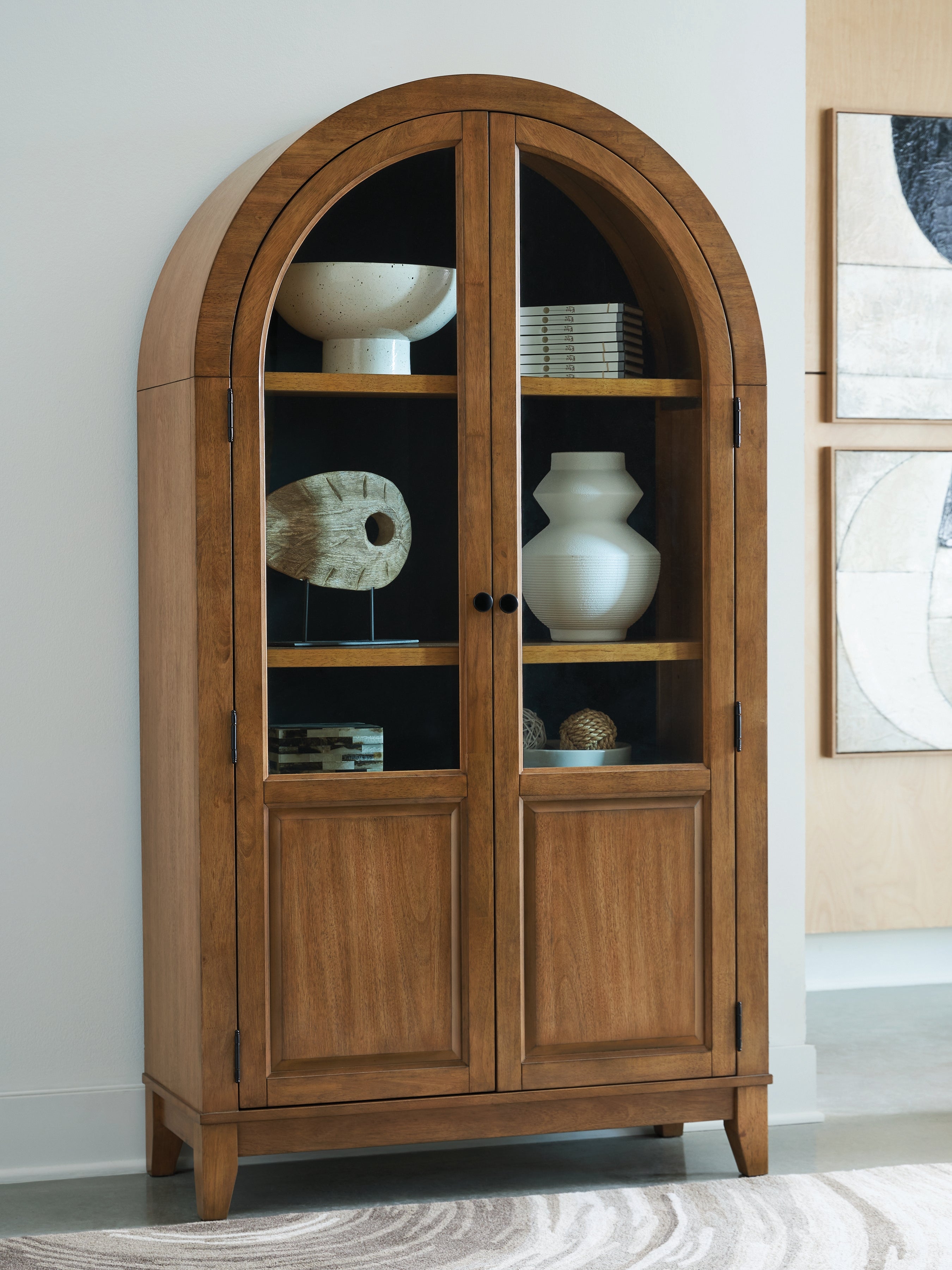 A2Z Furniture - Ashley Furniture - Dagandale Accent Cabinet - Accent Cabinet / Natural/Black - A4000705