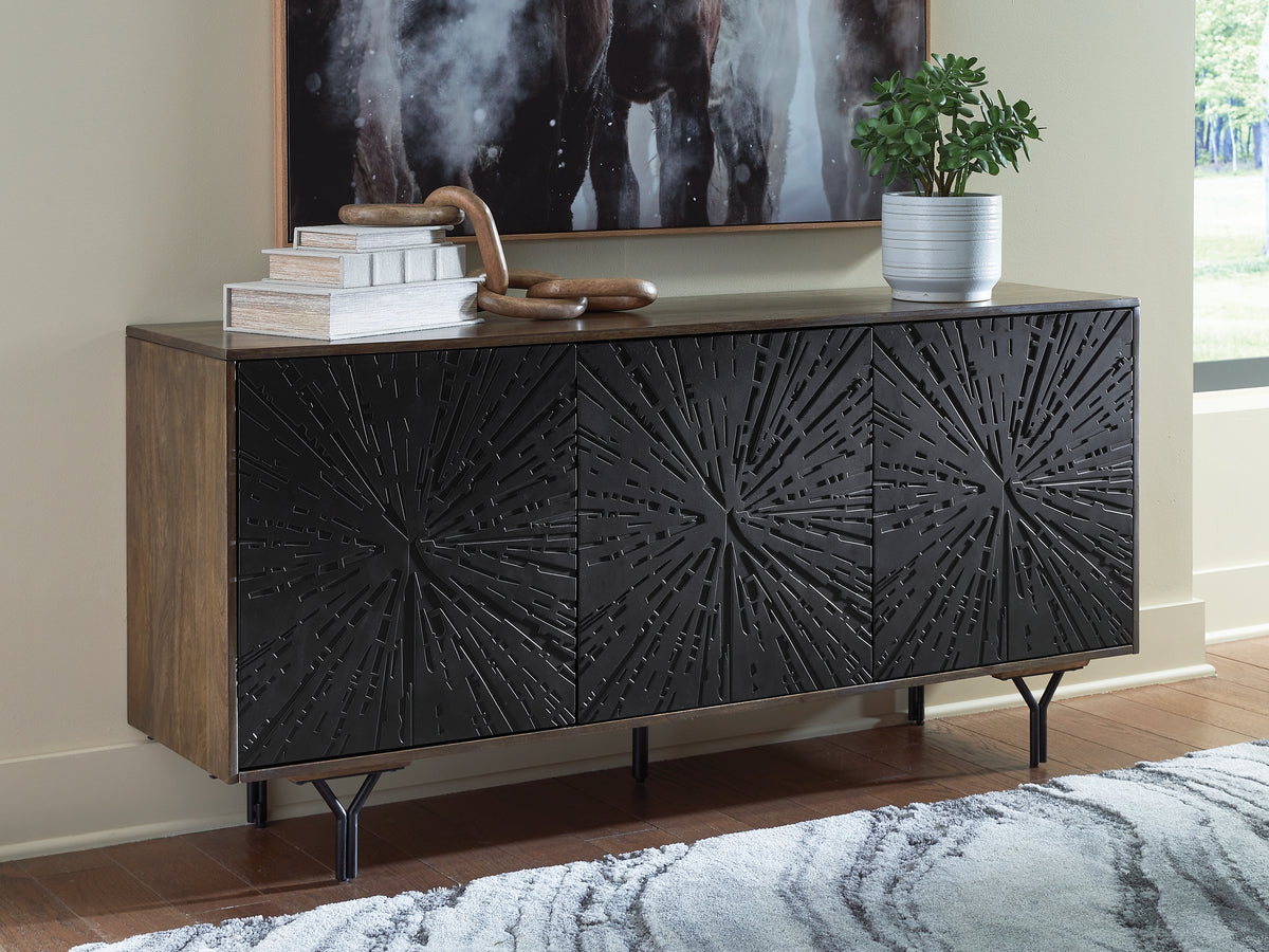 A2Z Furniture - Ashley Furniture - Lavinmont Accent Cabinet - Accent Cabinet / Multi Brown - A4000710