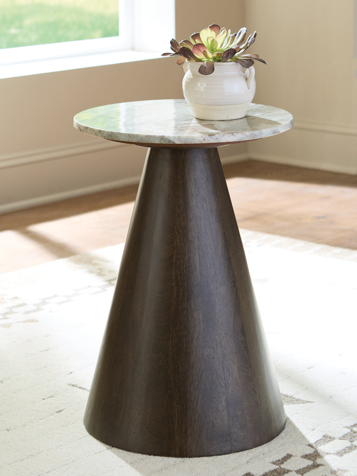 A2Z Furniture - Ashley Furniture - Waltnor Accent Table - Accent Table / Gray/White/Brown - A4000720