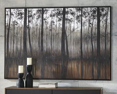 A2Z Furniture - Ashley Furniture - Philyra Wall Decor - Wall Art / Black/Orange/Silver - A8000253