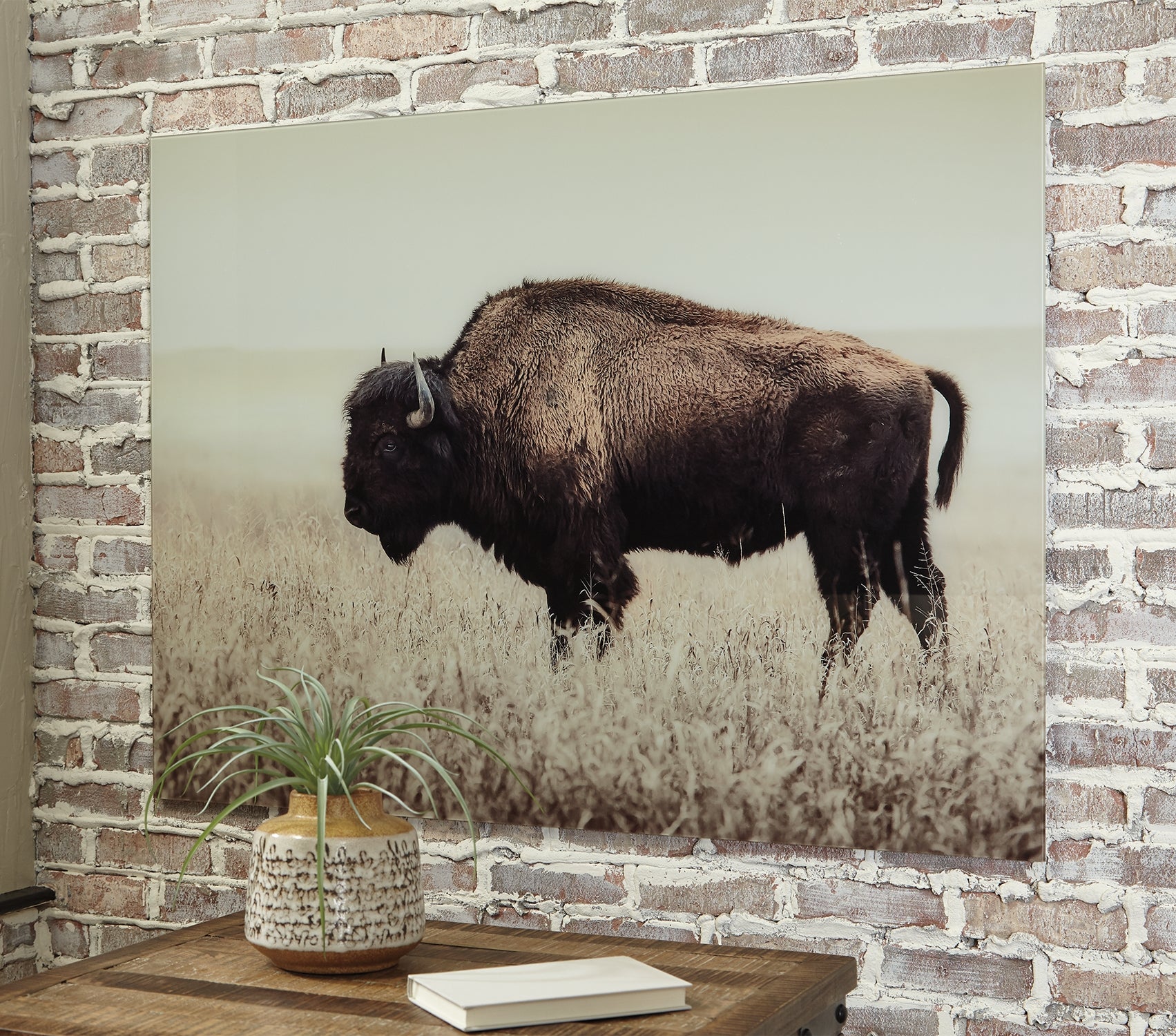 A2Z Furniture - Ashley Furniture - Brutus Wall Decor - Wall Art / Sepia - A8000289