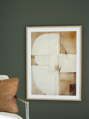 A2Z Furniture - Ashley Furniture - Corlain Wall Decor - Wall Art / Brown/Tan/White - A8000407