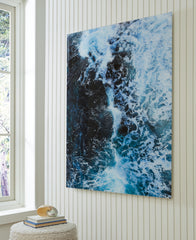 A2Z Furniture - Ashley Furniture - Clemick Wall Decor - Wall Art / Turquoise - A8000422