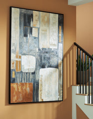 A2Z Furniture - Ashley Furniture - Howford Wall Decor - Wall Art / Brown/Black/Gray - A8000426