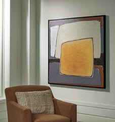 A2Z Furniture - Ashley Furniture - Actman Wall Decor - Wall Art / Cream/Brown/Gray - A8000428
