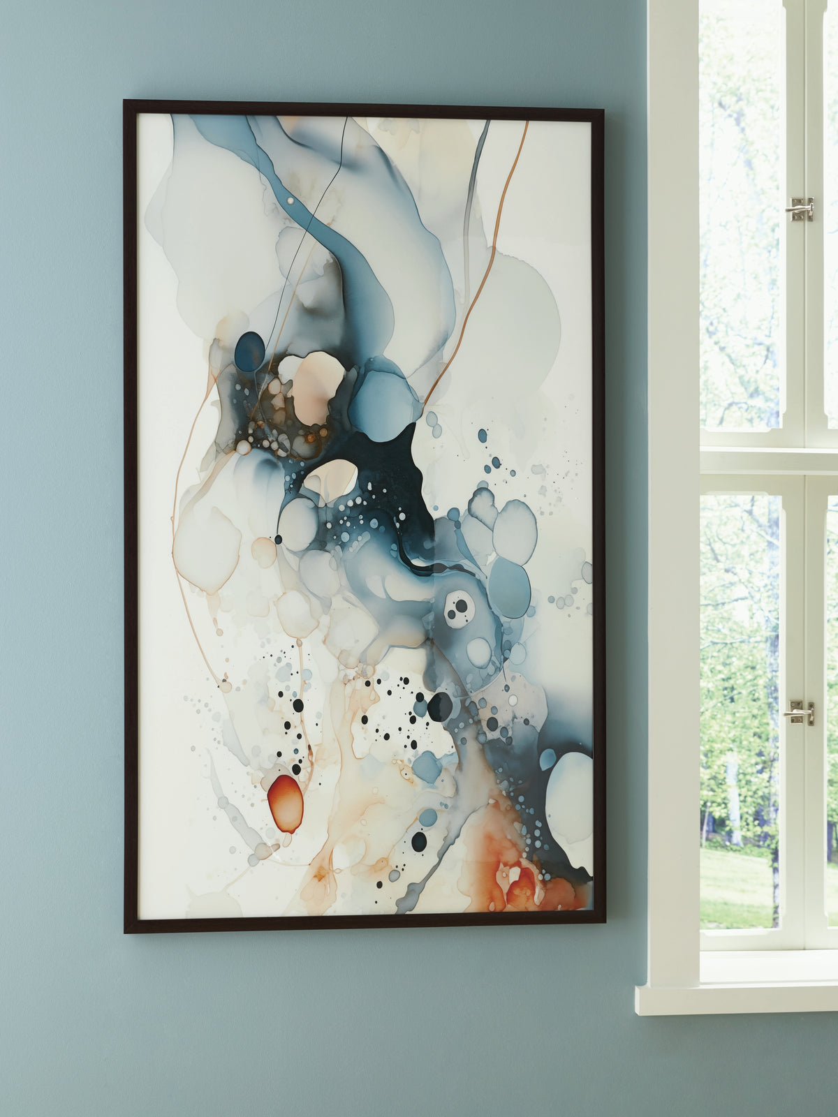 A2Z Furniture - Ashley Furniture - Foxenburg Wall Decor - Wall Art / Blue/Amber/White - A8000432
