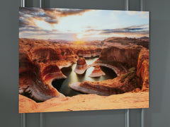 A2Z Furniture - Ashley Furniture - Deemsdon Wall Decor - Wall Art / Blue/Amber - A8000436