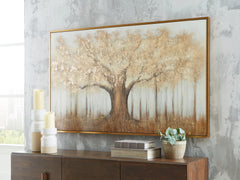 A2Z Furniture - Ashley Furniture - Dalewick Wall Decor - Wall Art / Brown/Gray/Gold Finish - A8000448