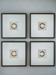 A2Z Furniture - Ashley Furniture - Dallbourne Wall Decor - Wall Art Set (4/CN) / White/Gold Finish - A8000491