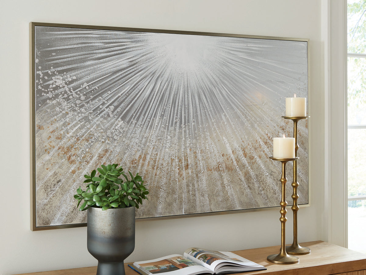 A2Z Furniture - Ashley Furniture - Waldard Wall Decor - Wall Art / Gray/Taupe/White - A8000501