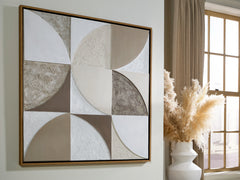 A2Z Furniture - Ashley Furniture - Harelman Wall Decor - Wall Art / Tan/Taupe/White - A8000502