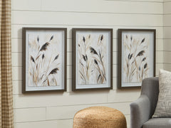 A2Z Furniture - Ashley Furniture - Honslow Wall Decor - Wall Art Set (3/CN) / Brown/Black/White - A8000506