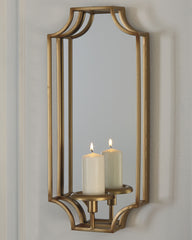 A2Z Furniture - Ashley Furniture - Dumi Wall Decor - Wall Sconce / Gold Finish - A8010153