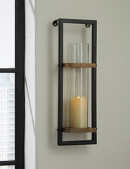 A2Z Furniture - Ashley Furniture - Colburn Wall Decor - Wall Sconce / Natural/Black - A8010171