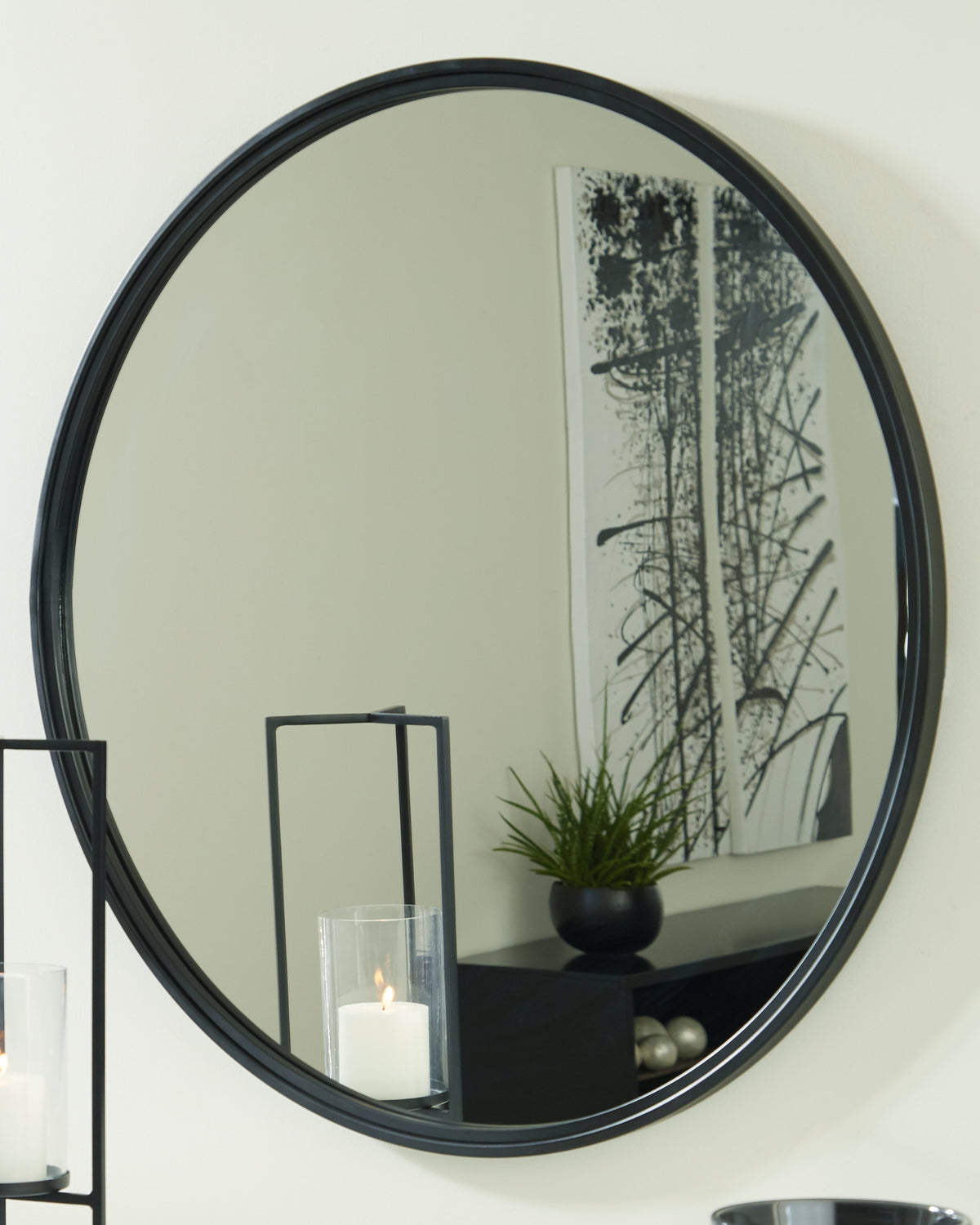 A2Z Furniture - Ashley Furniture - Brocky Mirror - Accent Mirror / White - A8010293