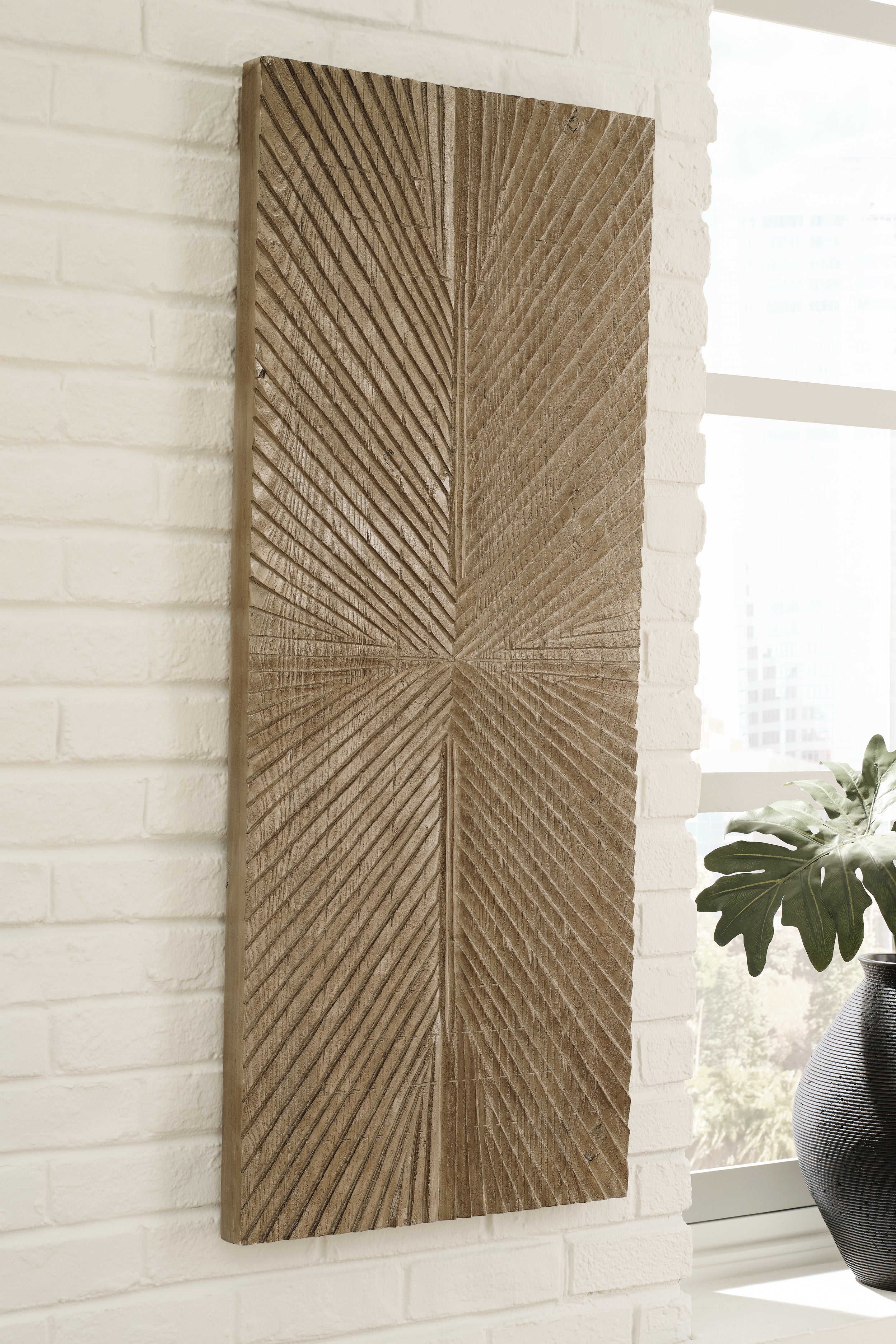 A2Z Furniture - Ashley Furniture - Lenora Wall Decor - Wall Decor / Distressed Brown - A8010280