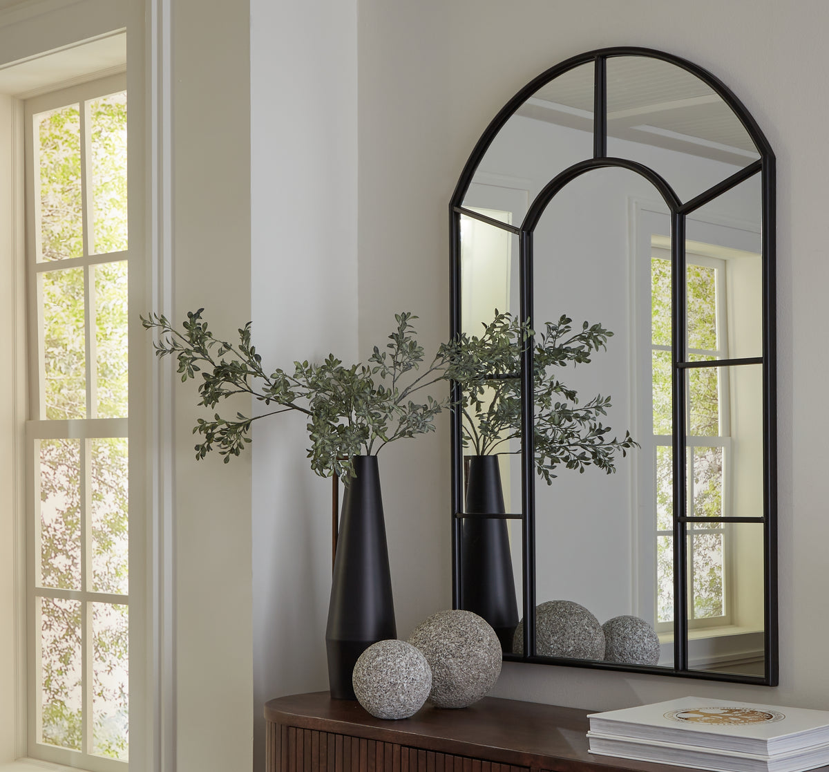 A2Z Furniture - Ashley Furniture - Evengton Mirror - Accent Mirror / Black - A8010319