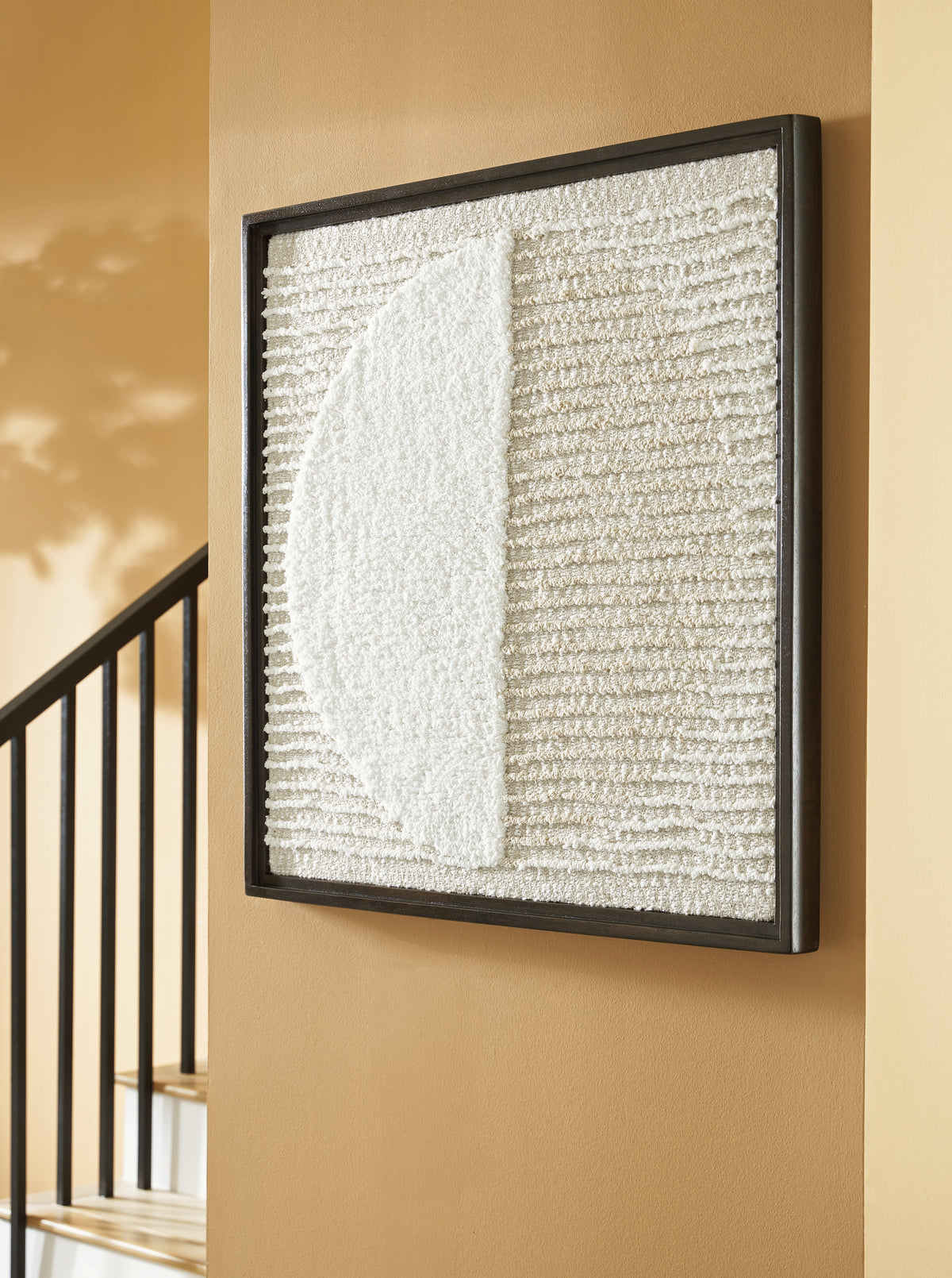 A2Z Furniture - Ashley Furniture - Bachard Wall Decor - Wall Decor / Tan/White - A8010330
