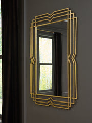 A2Z Furniture - Ashley Furniture - Claybrook Mirror - Accent Mirror / Gold Finish - A8010349
