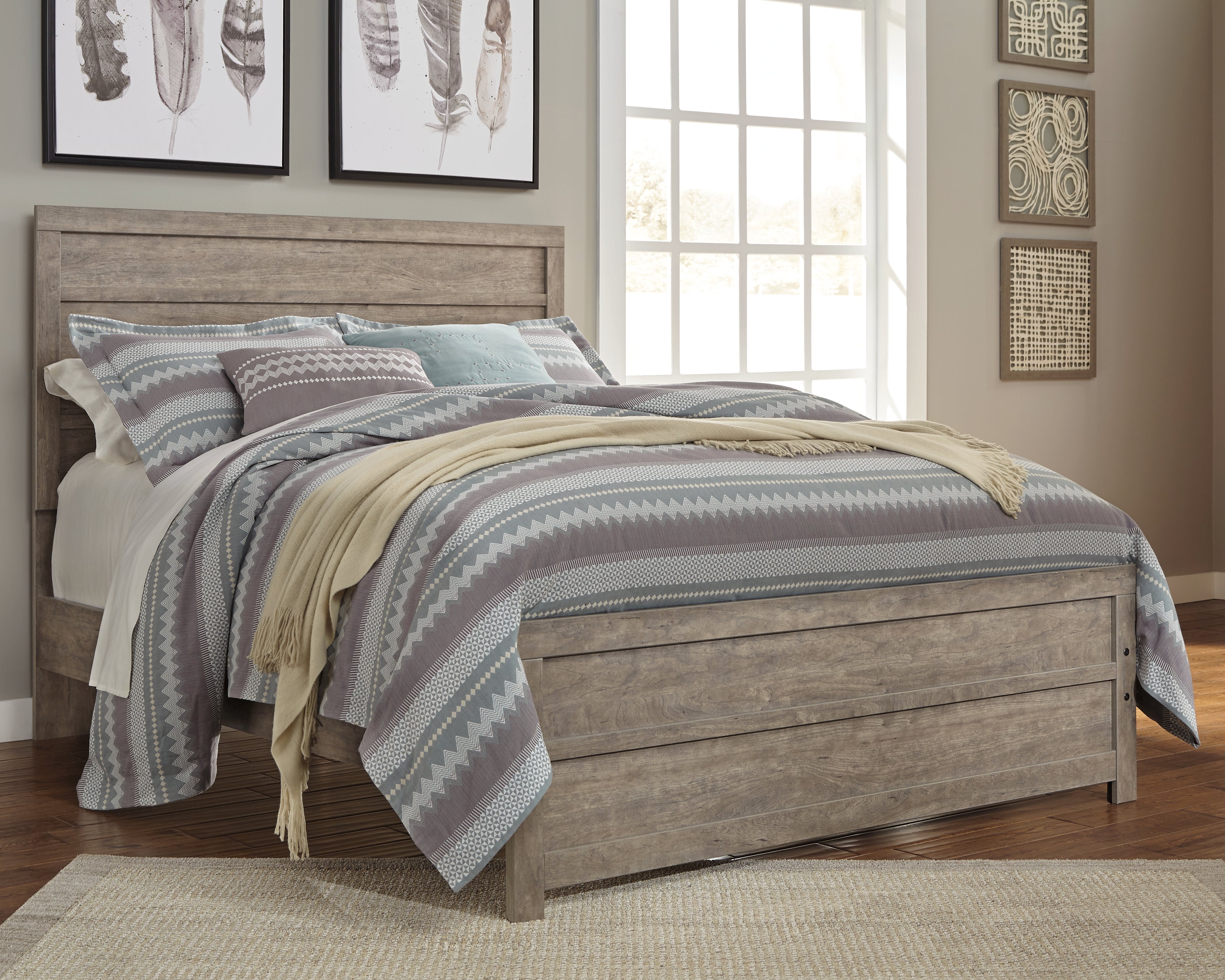 A2Z Furniture - Ashley Furniture - Culverbach Bedroom - Queen Panel Bed / Gray - B070B8