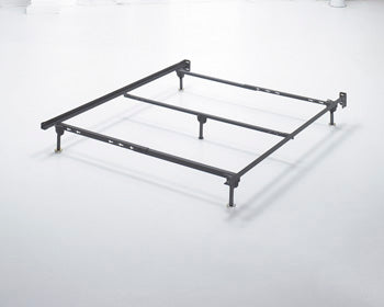 A2Z Furniture - Ashley Furniture - Platform Bedroom - Queen Bolt on Bed Frame / Metallic - B100-31