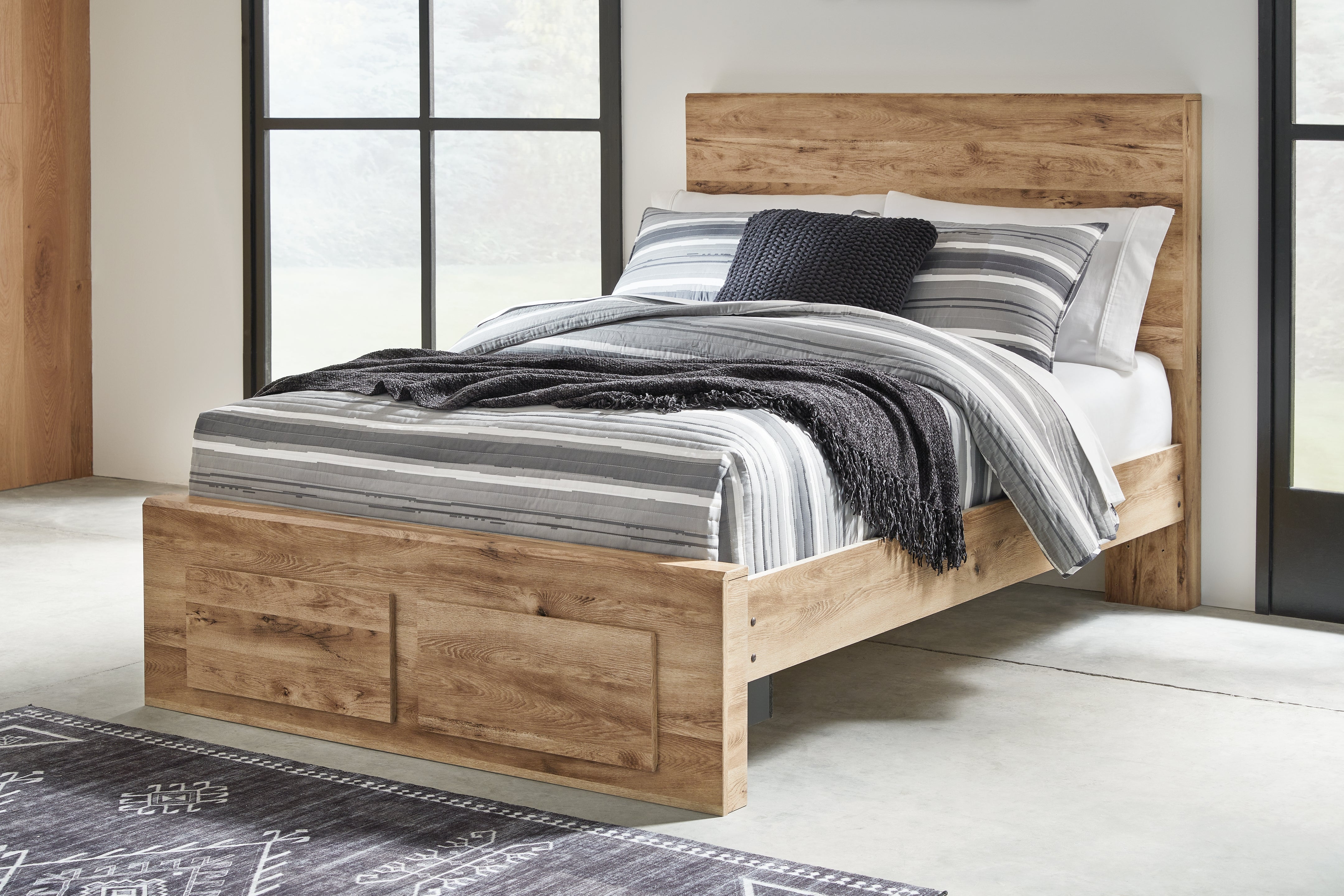 A2Z Furniture - Ashley Furniture - Hyanna Bedroom - Full Panel Storage Bed / Tan Brown - B1050B38