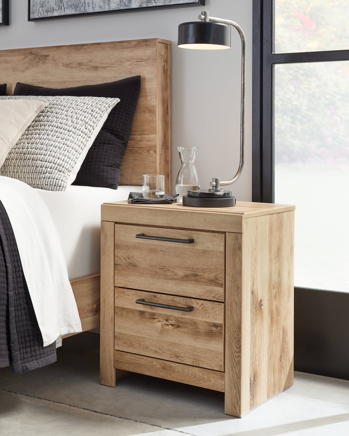 A2Z Furniture - Ashley Furniture - Hyanna Bedroom - Full Panel Storage Bed / Tan Brown - B1050B38