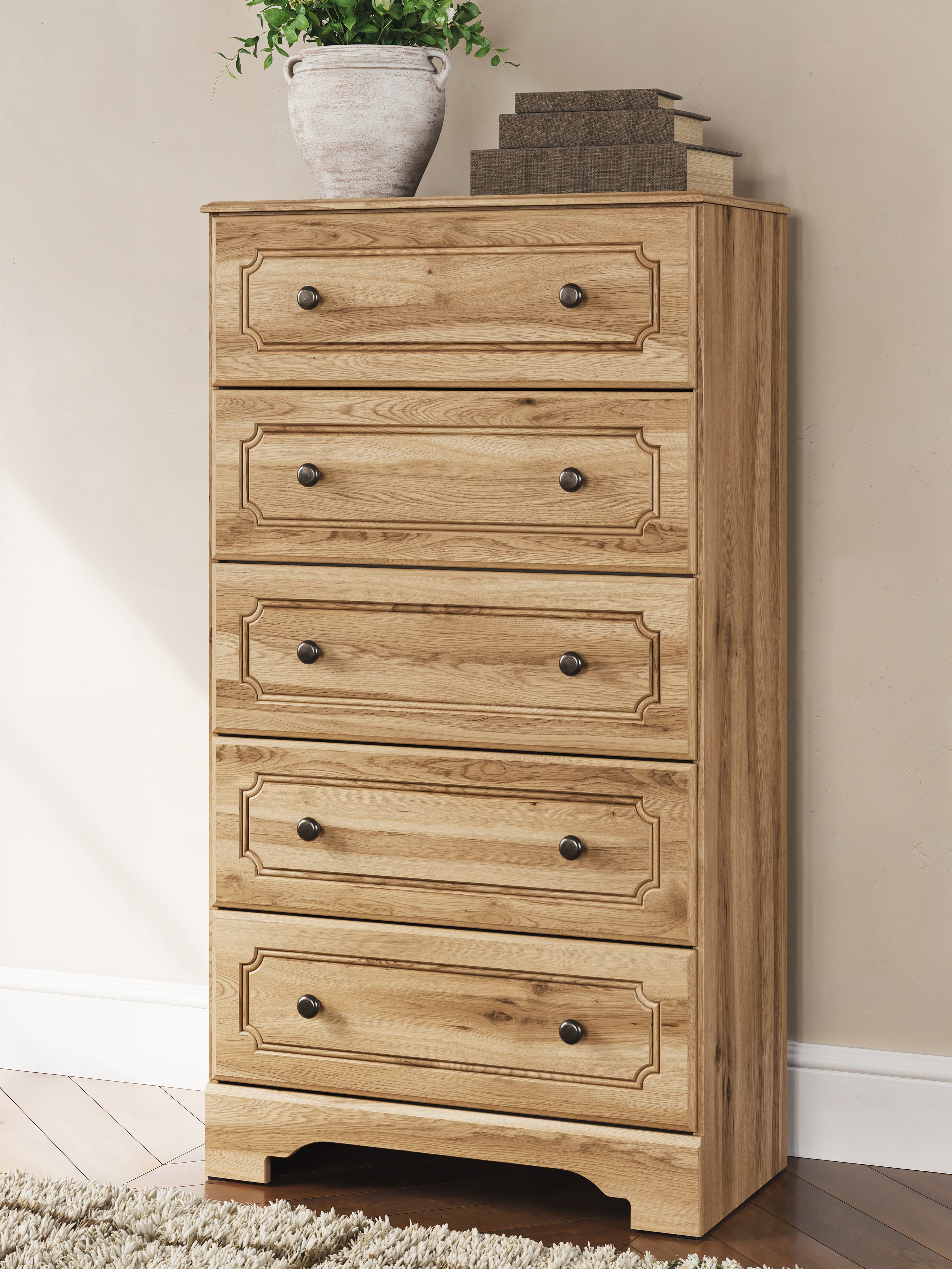 A2Z Furniture - Ashley Furniture - Aleaport Bedroom - Five Drawer Chest / Warm Brown - PCB1075-46
