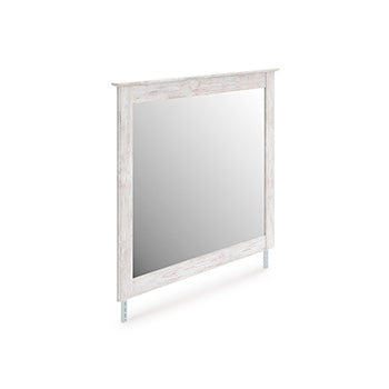 A2Z Furniture - Ashley Furniture - Makidern Bedroom - Bedroom Mirror / Whitewash - PCB1171-36
